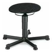 Tabouret sur patins Bimos, hauteur d'assise de 460-630 mm, tissu noir-1