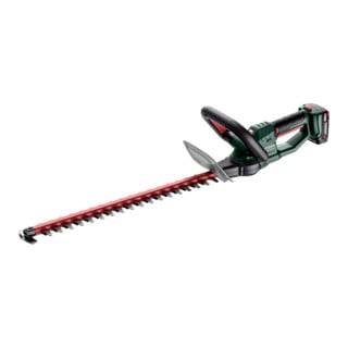 Taille-haie sans fil Metabo HS 18 LTX 55 (601718500); carton; 18V 2x2Ah Li-Power + SC 30