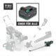 Taille-haies sans fil STIER SHS-54 + batterie 2,5 Ah + chargeur rapide + lunettes de soleil gratuites