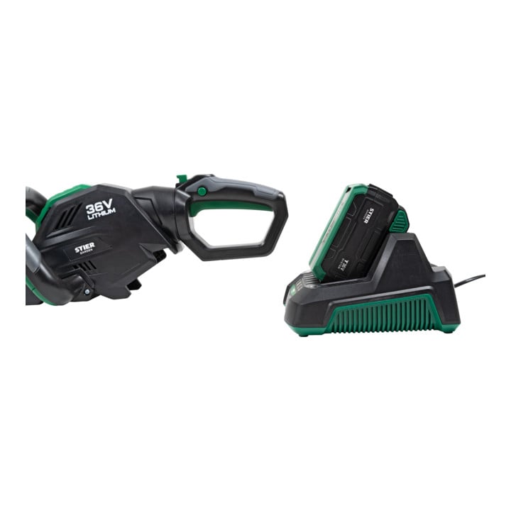 Taille-haies sans fil STIER SHS-54 + batterie 36 V 2,5 Ah + chargeur rapide 36 V 3 A