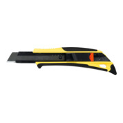 TAJIMA Coltello di sicurezza multiuso con impugnatura bicomponente QuickBack e punta di lavoro con 1 lama Razar Black, 18mm-1