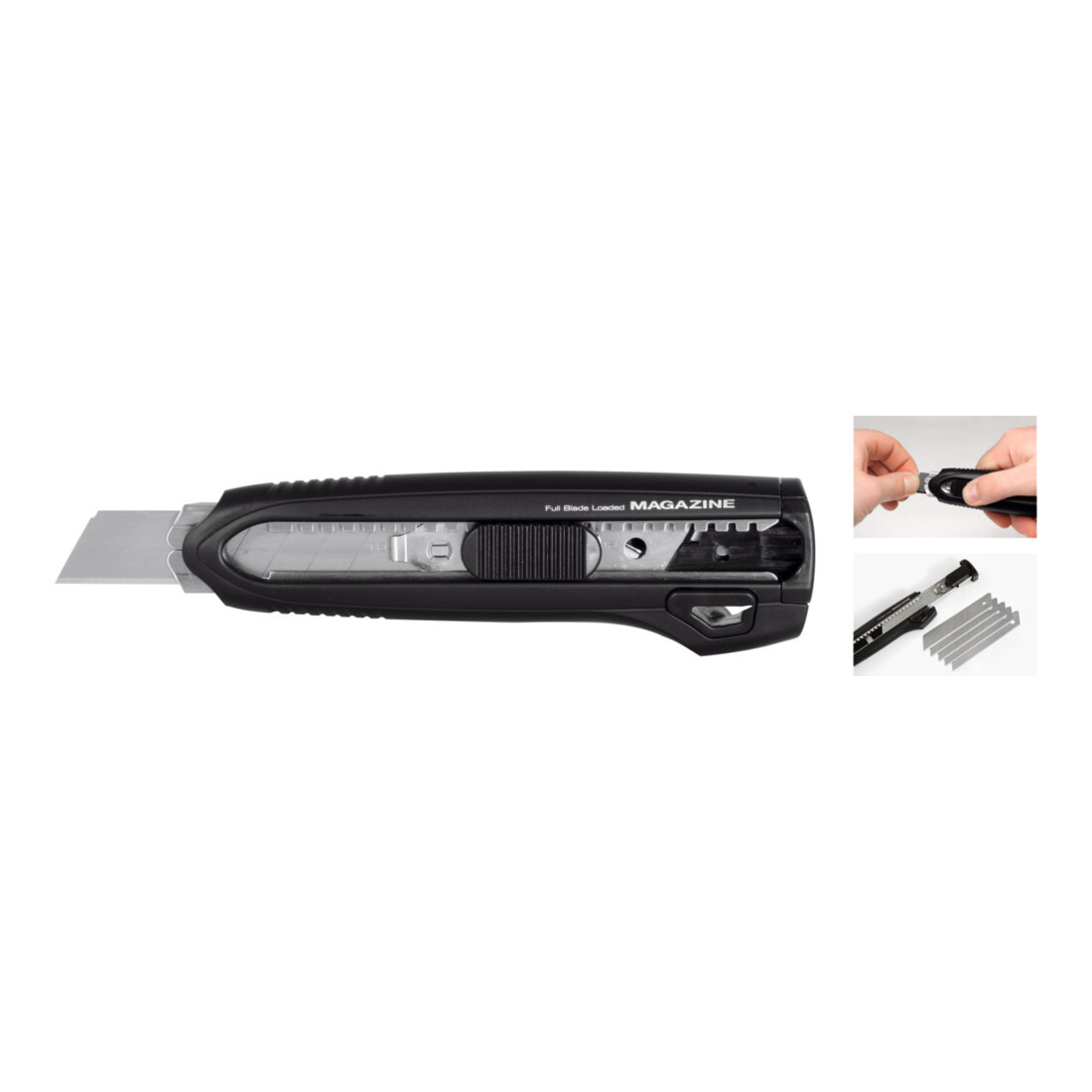 TAJIMA Coltello multiuso con caricatore automatico e 3 lame 18mm