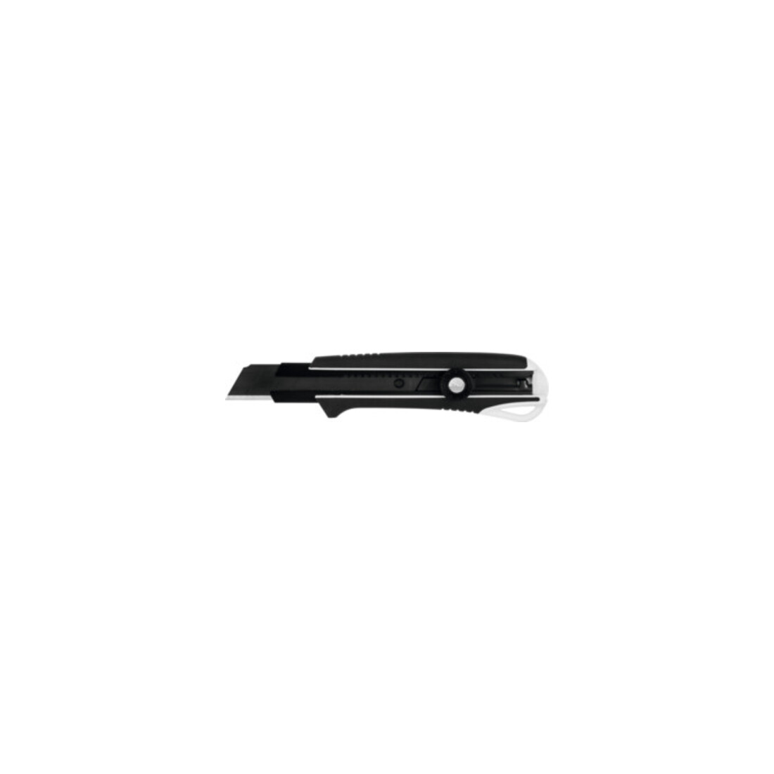 TAJIMA Universeel mes met 2-componenten-greep met 1 lemmet Razar Black, 25 mm