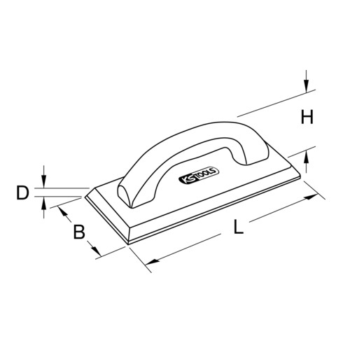KS Tools plaque de disque en caoutchouc mousse