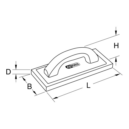 KS Tools plaque de disque en caoutchouc mousse