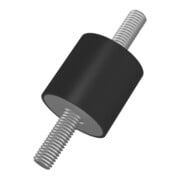 Tampon caoutchouc-métal cylindrique Type A D30xH30mm M8x20 NR57-1