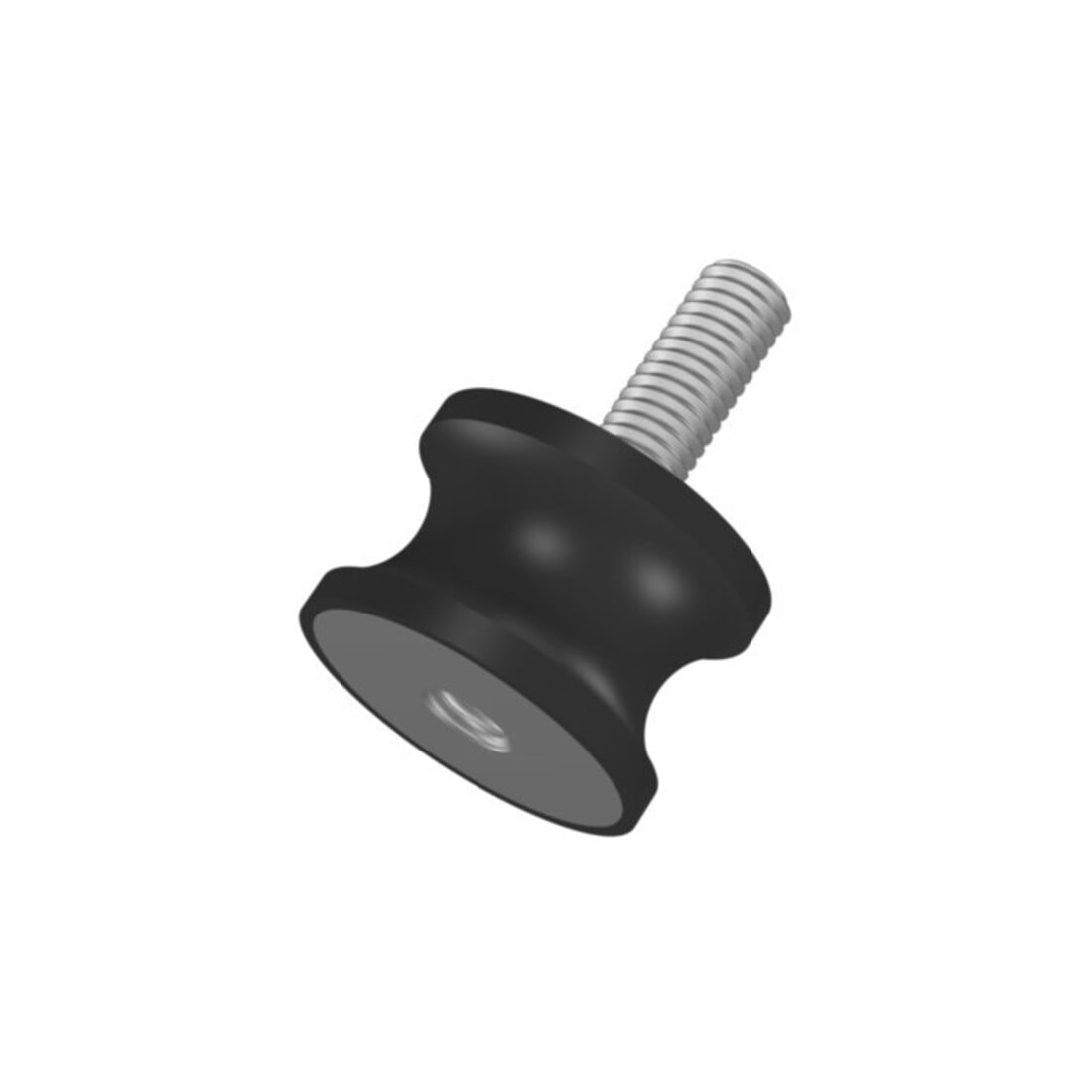 Tampon caoutchouc-métal cylindrique Type B D20xH30 M6x18 NR57