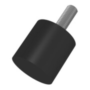 Tampon caoutchouc-métal cylindrique Type D D100xH55mm M16x41 NR55-1