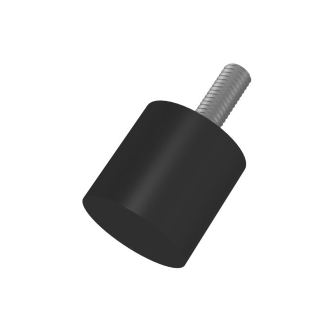 Tampon caoutchouc-métal cylindrique Type D D20xH25mm M6x18 NR55
