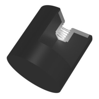 Tampon caoutchouc-métal cylindrique Type E D100×H75 mm M16 NR55