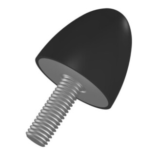 Tampon caoutchouc-métal parabolique Type D D20xH24 M6x18 NR57