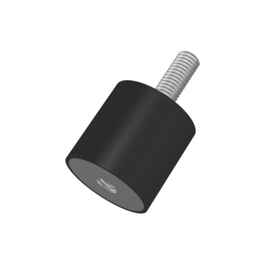 Tampon cylindrique caoutchouc-métal Type B D100xH60mm M16x41 NR55