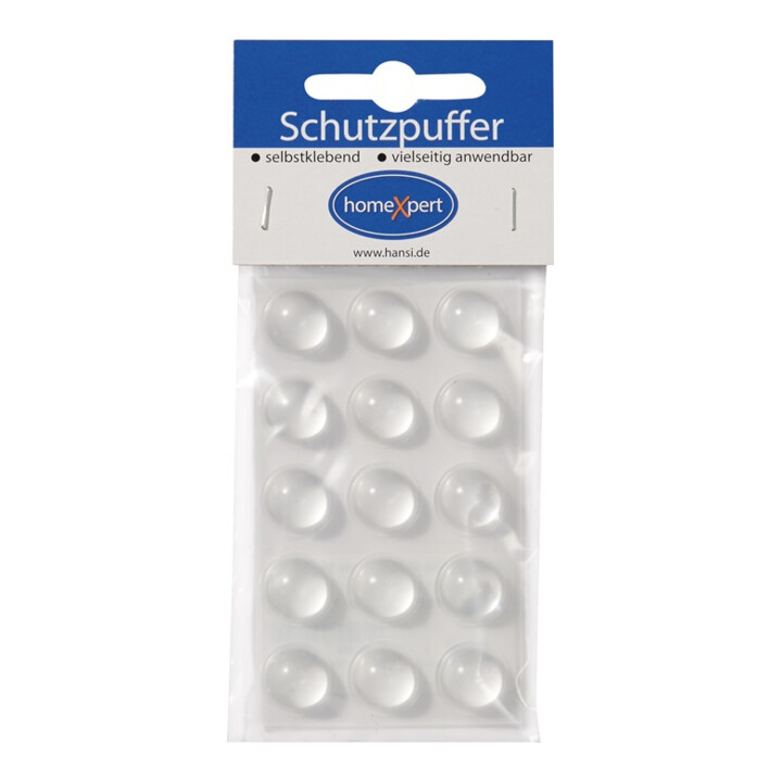 Tampon de protection transparent 16mm Ku.transp. autoadhésif