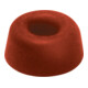 Tampon de siège de toilette D.21mm H.10mm Gomme. rouge-1