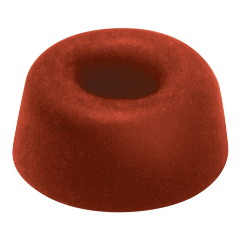 Tampon de siège de toilette D.21mm H.10mm Gomme. rouge