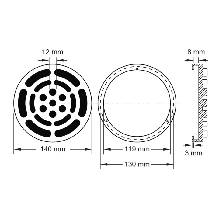 Tampon en caoutchouc 05 pour ponts élévateurs Twin Busch KS Tools Ø 140 mm