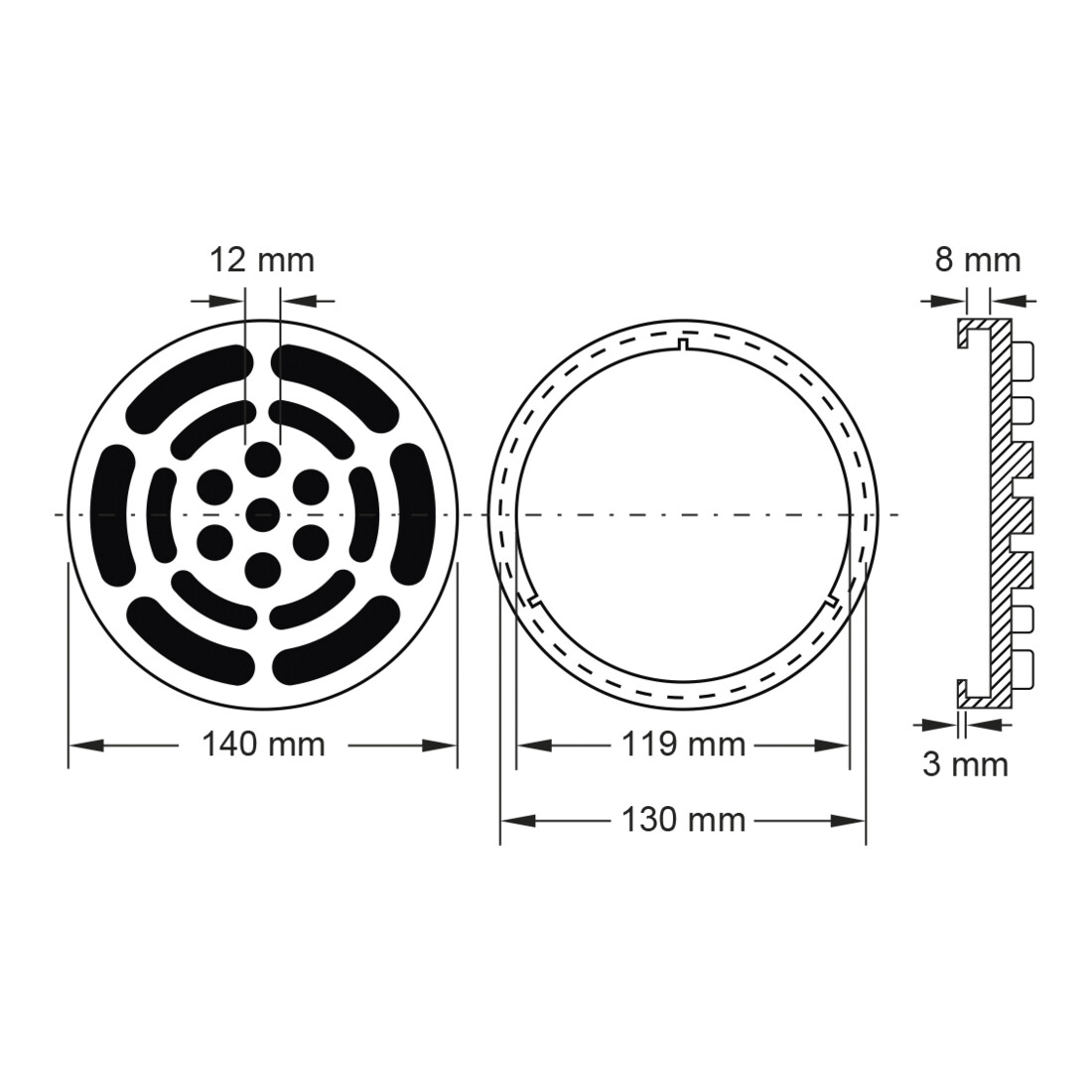 Tampon en caoutchouc 05 pour ponts élévateurs Twin Busch KS Tools Ø 140 mm