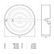 Tampon en caoutchouc BGS pour cric Ø 105 mm