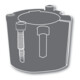 Taper-Spannbuchsen 2012/35, metrische Bohrung Nut DIN 6885-3