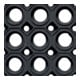 Tapis alvéolé version lourde SBR/NR 22 mm 150 x 100 cm noir