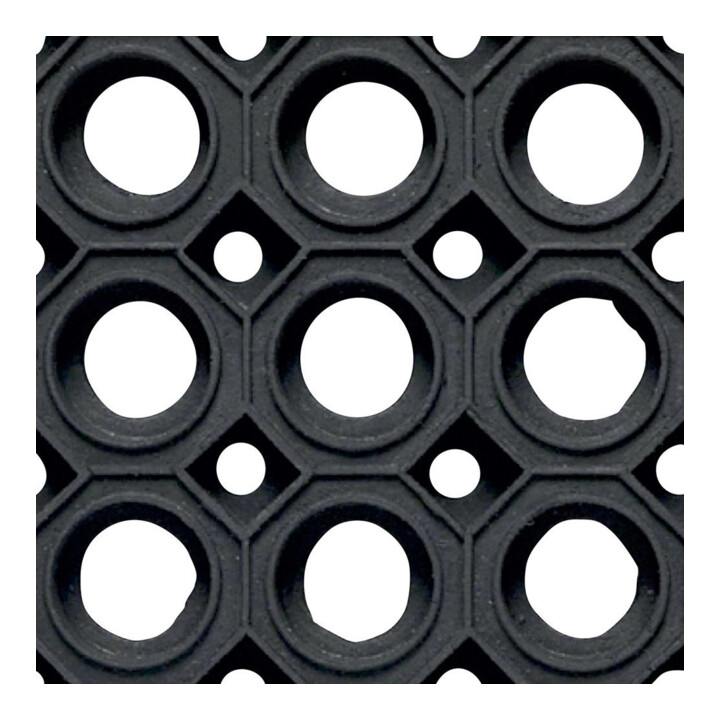 Tapis alvéolé version lourde SBR/NR 22 mm 150 x 100 cm noir