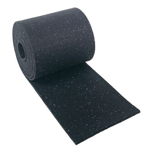 Tapis antidérapant noir 200x200x8mm, lot de 4 pièces