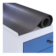 Tapis caoutchouc nervuré Kappes pour armoire de poste de travail RasterPlan B1000 noir-1