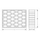 Tapis en caoutchouc 03 pour ponts élévateurs KS Tools 160 x 120 x 40 mm