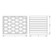 Tapis en caoutchouc 07 pour ponts élévateurs KS Tools 160 x 120 x 115 mm-5