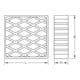 Tapis en caoutchouc 08 pour ponts élévateurs KS Tools 116,5 x 116,5 x 36,5 mm