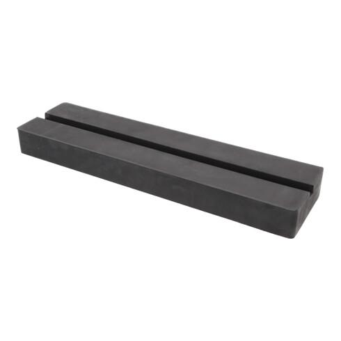 Tapis en caoutchouc 09 avec rainure pour ponts élévateurs KS Tools 373 x 100 x 35 mm