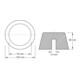 Tapis en caoutchouc 11 pour ponts élévateurs KS Tools Ø 105 mm