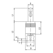 TAPMATIC Gewindeschneidfutter SM2 Zyl.20mm M1,4-7-3