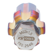 Taraud avec boulon de guidage pour capteurs de filtres à particules KS Tools M22x1,5-2