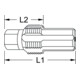 Taraud avec boulon de guidage pour capteurs de température KS Tools M12x1,25