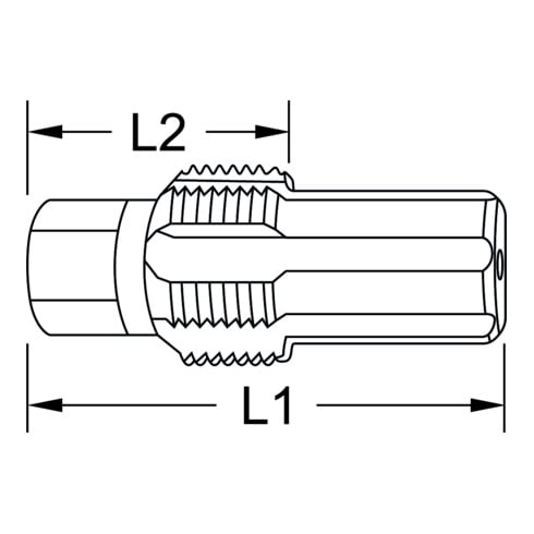 KS Tools taraud avec boulon de guidage pour capteurs de température