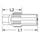 Taraud avec boulon de guidage pour capteurs de température KS Tools M14x1,5