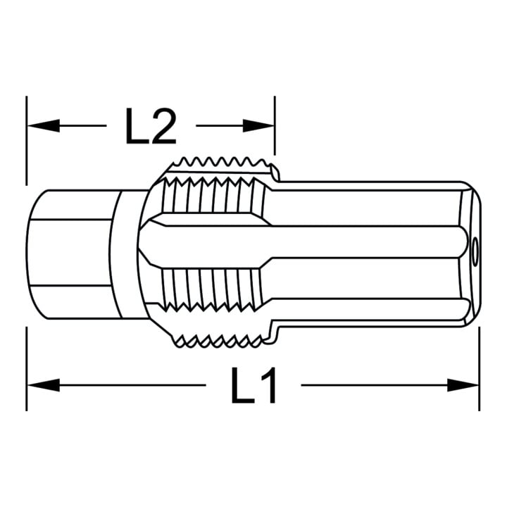 Taraud avec boulon de guidage pour capteurs NOX KS Tools M20x1,5