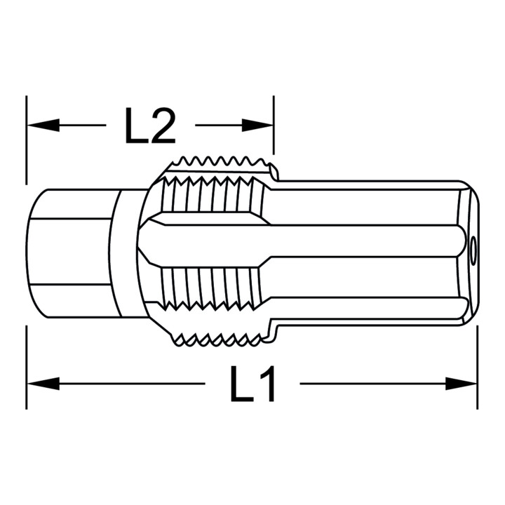 Taraud avec boulon de guidage pour sondes lambda KS Tools M18x1,5