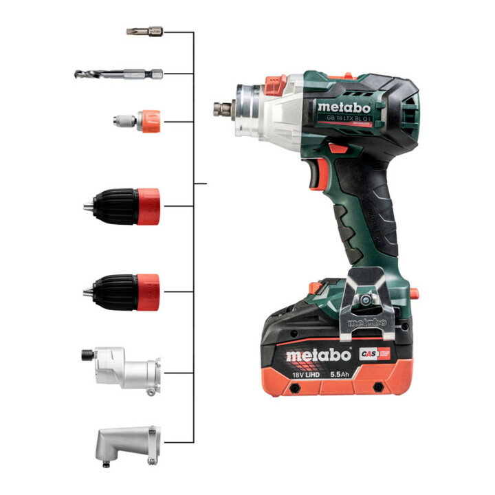 Taraud sans fil Metabo GB 18 LTX BL Q I Metabox