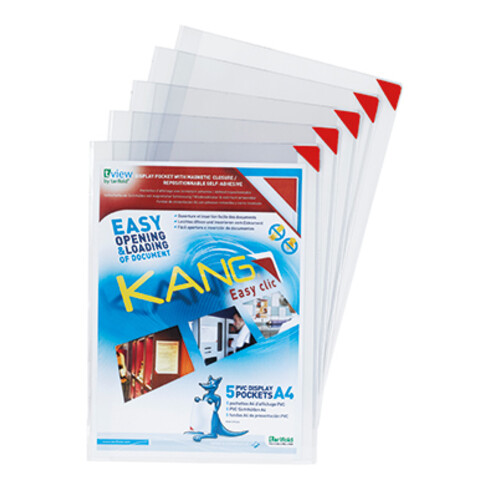 Tarifold® Sichttafel KANG 194770 DIN A4 5 St./Pack. rot