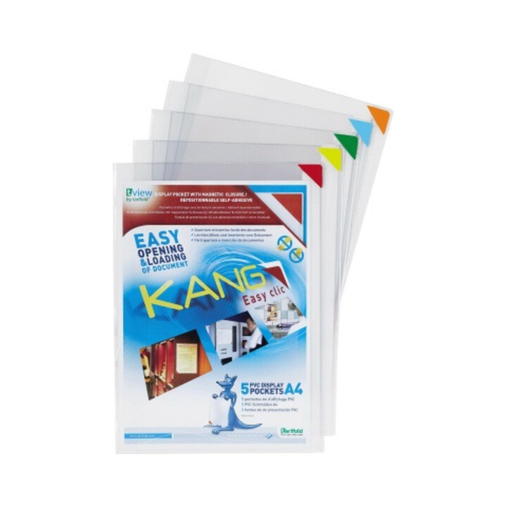 Tarifold Sichthülle Kang Easy Clic 194779 A4 tr 5 St./Pack.