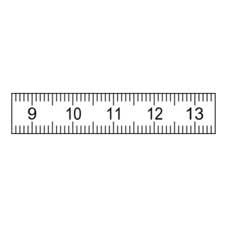 Taschenbandmaß 3m x 13mm weiß FORMAT