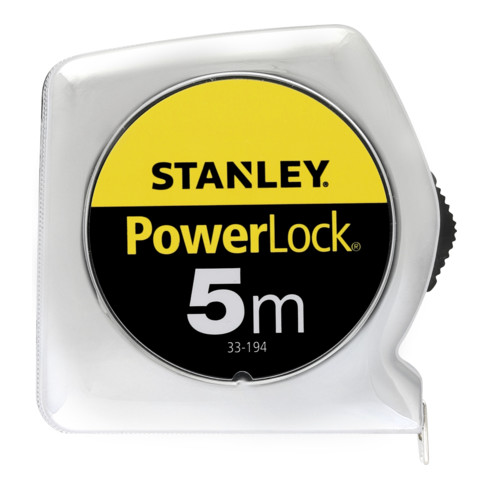 Taschenrollbandmaß L.5m B.19mm Powerlock STANLEY Genauigk.II