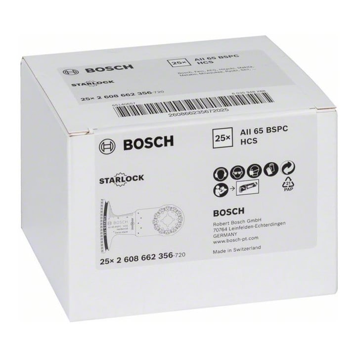 Tauchsägeblatt HCS AIZ 65 BSC, Hard Wood, 40 x 65 mm