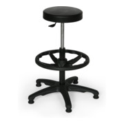 Taurosit Ergonomischer Arbeitshocker mit Aufstieghilfe PU-Schaum mit Gleitern-1