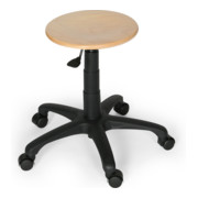 Taurosit Ergonomischer Arbeitshocker Taurosit Buchenschichtholz mit Rollen-1