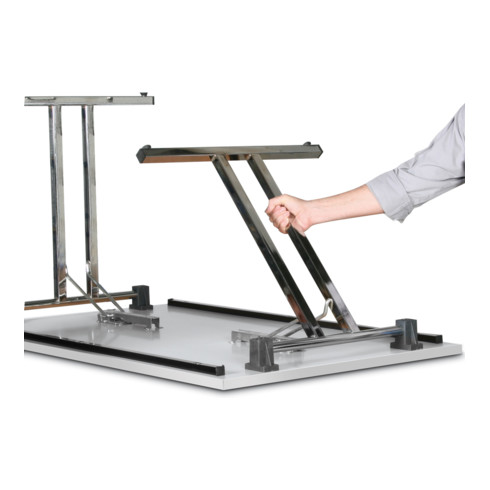 Taurotrade Klapptisch Platte in Lichtgrau 1200x800x750 mm