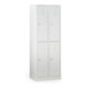 Taurotrade Kleiderschrank doppelstöckig Serie ECO Sockel 2 Abteile Lichtgrau-1