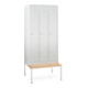 Taurotrade Kleiderschrank Serie ECO mit untergebauter Sitzbank 3 Abteile-1